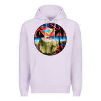 Lilac coconut drink colorful leopard Premium Hoodie - BarkalooDesign