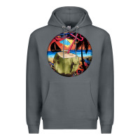 Rock coconut drink colorful leopard Premium Hoodie - BarkalooDesign