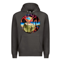 Smoke coconut drink colorful leopard Premium Hoodie - BarkalooDesign