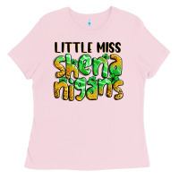 Bubblegum Pink little miss shenanigans St. Patrick's Ladies Tee - LillyAllenDesigns