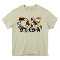 Mossy oklahoma state cowhide serape cactus Heavy Core Tee - RanaPortraitStore