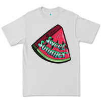 Dove Grey sweet summer watermelon 1 Premium Tee - BundleAndBundleShop