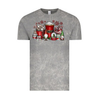 Cloud Rock Christmas Coffee Drink Vintage Tee - CowhideDigitalArt