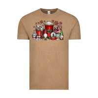 Vintage Coffee Christmas Coffee Drink Vintage Tee - CowhideDigitalArt