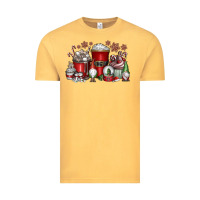Vintage Mustard Christmas Coffee Drink Vintage Tee - CowhideDigitalArt