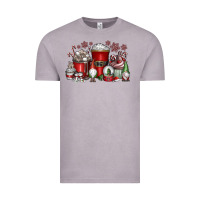 Vintage Zinc Christmas Coffee Drink Vintage Tee - CowhideDigitalArt