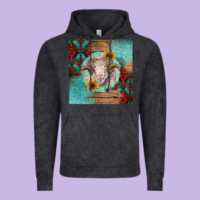 Western Merino Vintage Hoodie Designed By Barkaloodesign
