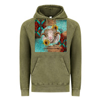 Vintage Olive western merino Vintage Hoodie - BarkalooDesign