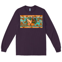 Plum Fall coop animals pumpkin Long Sleeve Tee - Artiststas