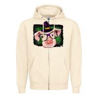 Sandshell pig halloween Zipper Hoodie - RanaPortraitStore