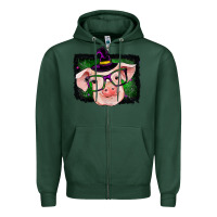 Sports Green pig halloween Zipper Hoodie - RanaPortraitStore