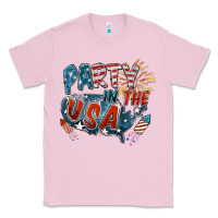 Bubblegum Pink Party in the USA Classic Tee - FaDigitalArtStudio