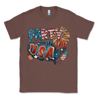 Chestnut Party in the USA Classic Tee - FaDigitalArtStudio