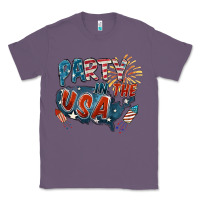 Lavender Party in the USA Classic Tee - FaDigitalArtStudio