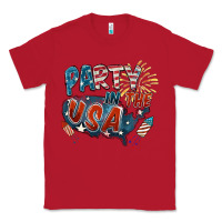 Red Party in the USA Classic Tee - FaDigitalArtStudio