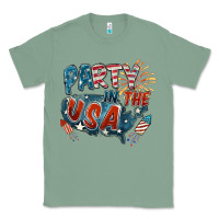 Sage Party in the USA Classic Tee - FaDigitalArtStudio