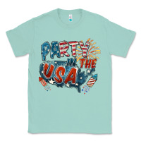 Seafoam Party in the USA Classic Tee - FaDigitalArtStudio