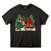 Asphalt christmas santa Heavy Core Tee - FaDigitalArtStudio