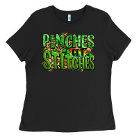 Black pinches get stitches st patricks Ladies Tee - LillyAllenDesigns