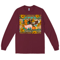Burgundy Fall Coop Animals Long Sleeve Tee - Artiststas