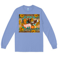 Colony Blue Fall Coop Animals Long Sleeve Tee - Artiststas