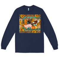Navy Fall Coop Animals Long Sleeve Tee - Artiststas