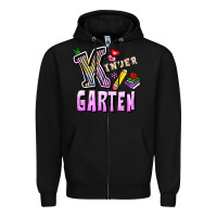 Black kindergarten Zipper Hoodie - RanaPortraitStore