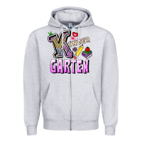 Heather Grey kindergarten Zipper Hoodie - RanaPortraitStore