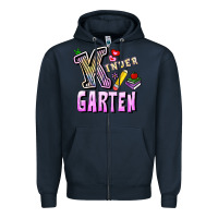 Navy kindergarten Zipper Hoodie - RanaPortraitStore