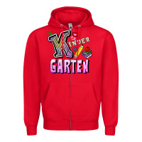 Red kindergarten Zipper Hoodie - RanaPortraitStore