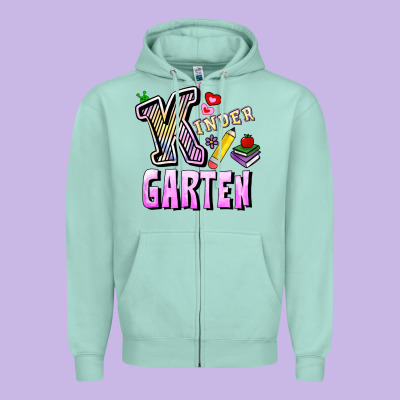 Kindergarten Zipper Hoodie Designed By Ranaportraitstore