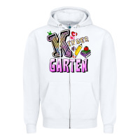 White kindergarten Zipper Hoodie - RanaPortraitStore