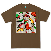 Cacao mexican chili and pepper seamless pattern Premium Tee - BundleAndBundleShop