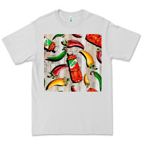 Dove Grey mexican chili and pepper seamless pattern Premium Tee - BundleAndBundleShop
