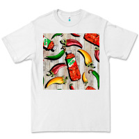 White mexican chili and pepper seamless pattern Premium Tee - BundleAndBundleShop