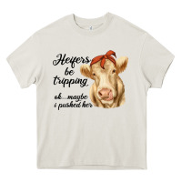Cream heifer's be trippin' charolais cow Heavy Core Tee - RanaPortraitStore