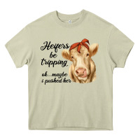 Mossy heifer's be trippin' charolais cow Heavy Core Tee - RanaPortraitStore