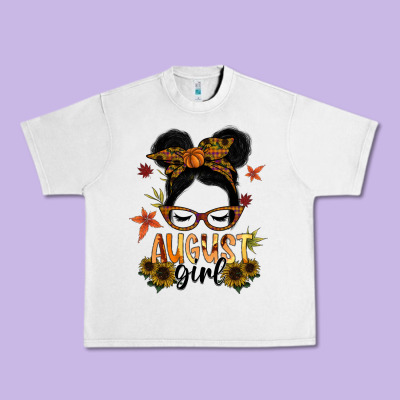 August Girl Urban Heavy Tee Designed By Sublimationcraftshop