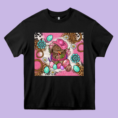 Cowboy Bunny Easter Tumbler Heavy Core Tee Designed By Bundleandbundleshop
