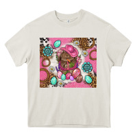 Cream Cowboy Bunny Easter Tumbler Heavy Core Tee - BundleAndBundleShop
