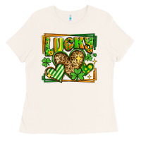 Bone lucky st patricks day hearts Ladies Tee - LillyAllenDesigns