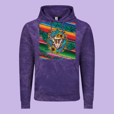 Western Baby Goat Vintage Hoodie Designed By Barkaloodesign