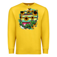 Lemon Ohio Map Sunflower Cactus Serape Premium Sweatshirt - RanaPortraitStore