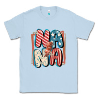 Dusty Blue 4th of July nana with lightning bolt Classic Tee - FaDigitalArtStudio