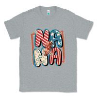 Heather Grey 4th of July nana with lightning bolt Classic Tee - FaDigitalArtStudio
