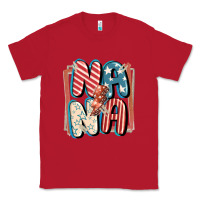Red 4th of July nana with lightning bolt Classic Tee - FaDigitalArtStudio