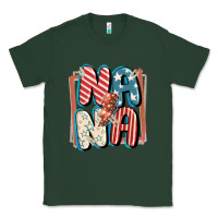 Sports Green 4th of July nana with lightning bolt Classic Tee - FaDigitalArtStudio