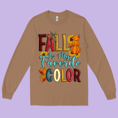 Fall Is My Favorite Color Long Sleeve Tee Designed By Artiststas