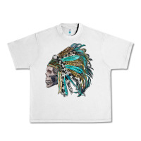 Lunar Rock western indian headdress with skull Urban Heavy Tee - RanaPortraitStore
