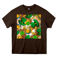 Chocolate Brown St. Patricks day hat digital paper Heavy Core Tee - BundleAndBundleShop
